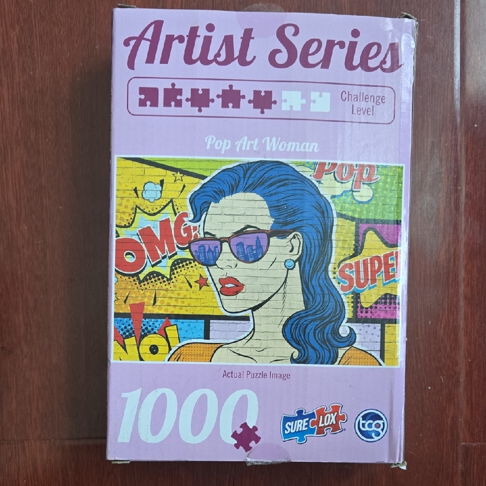 Artist Series Pop Art Woman Puzzle - Purple